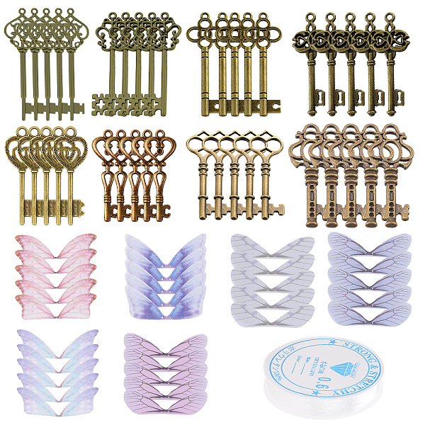 PandaHall SUNNYCLUE 85PCS Skeleton Key Wing Pendant Kit Vintage Alloy Keys Charms Butterfly Dragonfly Wing Charm with 11 Yards Elastic...
PandaHall SUNNYCLUE 85PCS Skeleton Key Wing Pendant Kit Vintage Alloy Keys Charms Butterfly Dragonfly Wing Charm with 11 Yards Elastic...