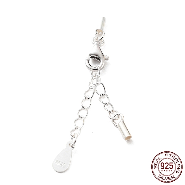 PandaHall 925 Sterling Silver Curb Chain Extender, End Chains with Lobster Claw Clasps and Cord Ends, Teardrop Chain Tabs, with S925 Stamp...
PandaHall 925 Sterling Silver Curb Chain Extender, End Chains with Lobster Claw Clasps and Cord Ends, Teardrop Chain Tabs, with S925 Stamp...