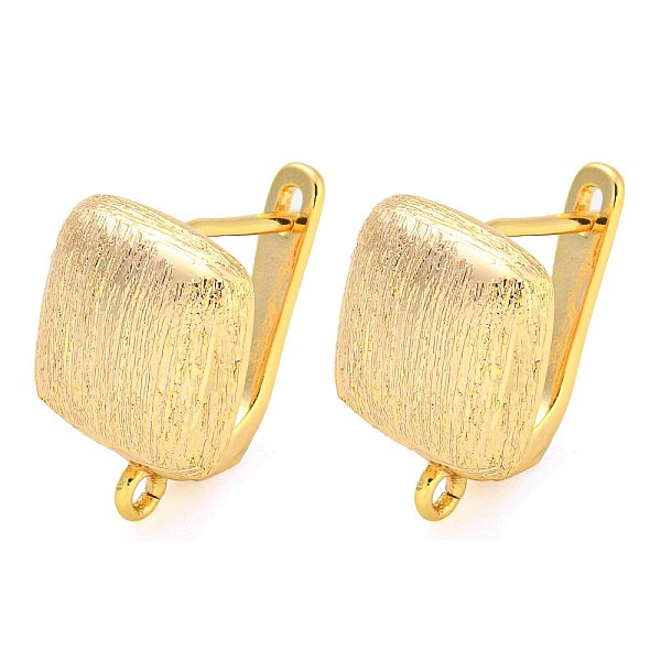 PandaHall Brass Hoop Earring Findings with Latch Back Closure, Square, Real 18K Gold Plated, 18.5x12x15mm, Hole: 1.5mm, Pin: 0.8mm Brass
PandaHall Brass Hoop Earring Findings with Latch Back Closure, Square, Real 18K Gold Plated, 18.5x12x15mm, Hole: 1.5mm, Pin: 0.8mm Brass