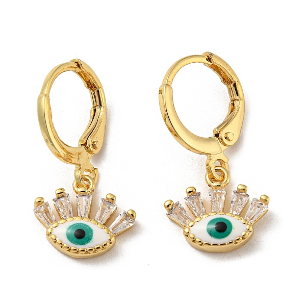 PandaHall Real 18K Gold Plated Brass Dangle Leverback Earrings, with Enamel and Glass, Evil Eye, WhiteSmoke, 23x11.5mm Cubic Zirconia Evil..., White
PandaHall Real 18K Gold Plated Brass Dangle Leverback Earrings, with Enamel and Glass, Evil Eye, WhiteSmoke, 23x11.5mm Cubic Zirconia Evil..., White