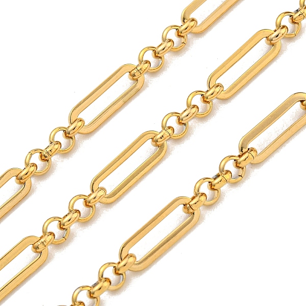 PandaHall 10M Ion Plating(IP) 304 Stainless Steel Oval & Round Ring Link Chains, Unwelded, with Spool, Real 18K Gold Plated, 13.5x4.5x1mm...
PandaHall 10M Ion Plating(IP) 304 Stainless Steel Oval & Round Ring Link Chains, Unwelded, with Spool, Real 18K Gold Plated, 13.5x4.5x1mm...