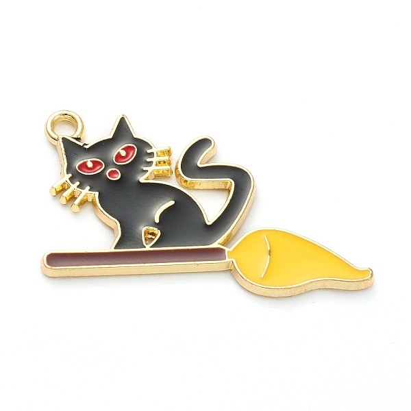 PandaHall Alloy Enamel Pendants, Jewelry Accessory, Light Gold, Halloween Theme, Cat Shape, Black, 21.5x34x1.5mm, Hole: 2mm Alloy+Enamel Cat...
PandaHall Alloy Enamel Pendants, Jewelry Accessory, Light Gold, Halloween Theme, Cat Shape, Black, 21.5x34x1.5mm, Hole: 2mm Alloy+Enamel Cat...