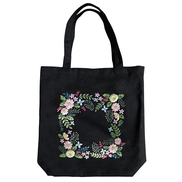 PandaHall DIY Flower Frame Pattern Tote Bag Embroidery Kit, including Embroidery Needles & Thread, Cotton Fabric, Plastic Embroidery Hoop..., Black
PandaHall DIY Flower Frame Pattern Tote Bag Embroidery Kit, including Embroidery Needles & Thread, Cotton Fabric, Plastic Embroidery Hoop..., Black