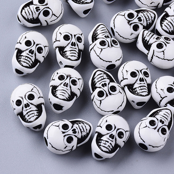 PandaHall Craft Style Acrylic Beads, Skull, Black, 20x14x13mm, Hole: 2.5mm, about 250pcs/500g Acrylic Skull Black
PandaHall Craft Style Acrylic Beads, Skull, Black, 20x14x13mm, Hole: 2.5mm, about 250pcs/500g Acrylic Skull Black