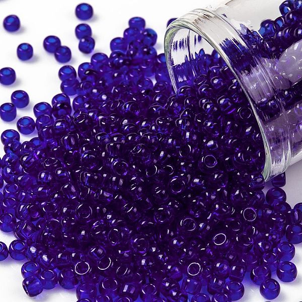 PandaHall TOHO Round Seed Beads, Japanese Seed Beads, (8) Transparent Cobalt, 8/0, 3mm, Hole: 1mm, about 222pcs/10g Glass Blue
PandaHall TOHO Round Seed Beads, Japanese Seed Beads, (8) Transparent Cobalt, 8/0, 3mm, Hole: 1mm, about 222pcs/10g Glass Blue