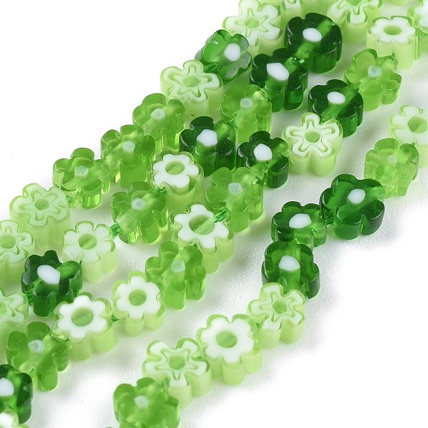 PandaHall Handmade Millefiori Glass Bead Strands, Flower, Light Green, 3.7~5.6x2.6mm, Hole: 1mm, about 88~110pcs/Strand, 15.75''(40cm)...
PandaHall Handmade Millefiori Glass Bead Strands, Flower, Light Green, 3.7~5.6x2.6mm, Hole: 1mm, about 88~110pcs/Strand, 15.75''(40cm)...