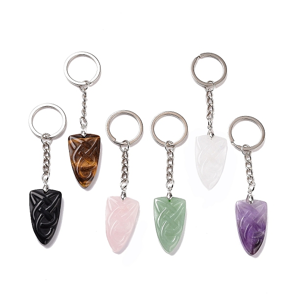 PandaHall Natural Gemstone Sailor's Knot Pendant Keychain, with Brass Keychain Ring, 9.5cm Mixed Stone Others
PandaHall Natural Gemstone Sailor's Knot Pendant Keychain, with Brass Keychain Ring, 9.5cm Mixed Stone Others