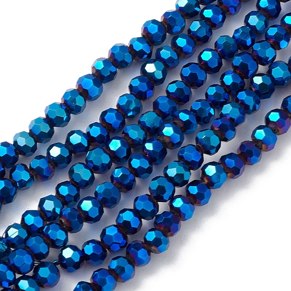 PandaHall Electroplate Glass Beads Strands, Faceted, Rondelle, Blue, 4x4mm, Hole: 0.9mm, about 95pcs/strand, 14.41''(36.6cm) Glass Rondelle...
PandaHall Electroplate Glass Beads Strands, Faceted, Rondelle, Blue, 4x4mm, Hole: 0.9mm, about 95pcs/strand, 14.41''(36.6cm) Glass Rondelle...