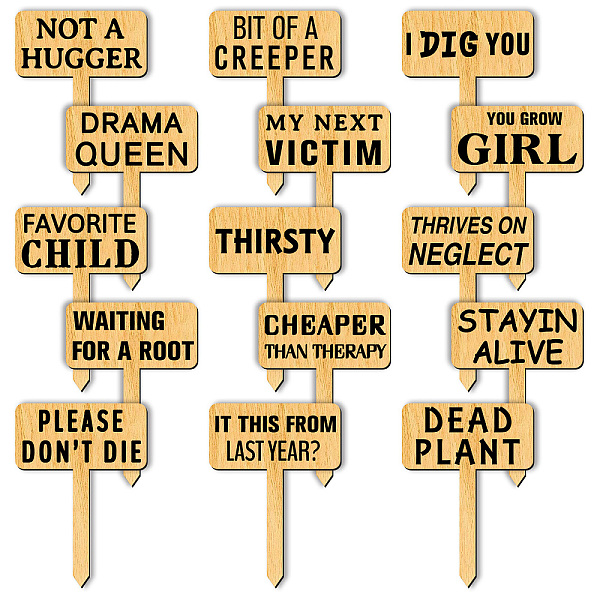 PandaHall Wood Plant Labels, for Seed Potting, Herbs, Flowers, Vegetables, Funny, Word, 70x50x3mm, 15pcs/set Wood Word
PandaHall Wood Plant Labels, for Seed Potting, Herbs, Flowers, Vegetables, Funny, Word, 70x50x3mm, 15pcs/set Wood Word