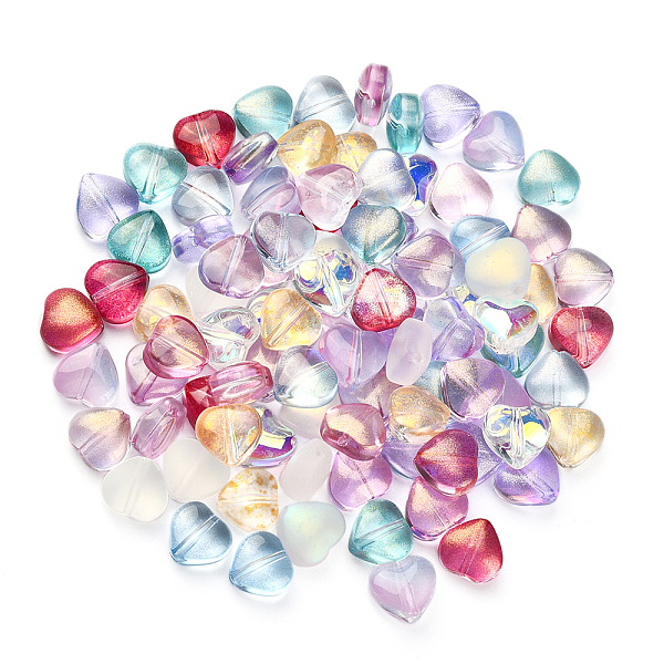PandaHall 100Pcs 10 Colors Transparent Glass Beads, Heart, Mixed Color, 8x8x4.5~5mm, Hole: 1mm, 10pcs/color Glass Heart Multicolor
PandaHall 100Pcs 10 Colors Transparent Glass Beads, Heart, Mixed Color, 8x8x4.5~5mm, Hole: 1mm, 10pcs/color Glass Heart Multicolor