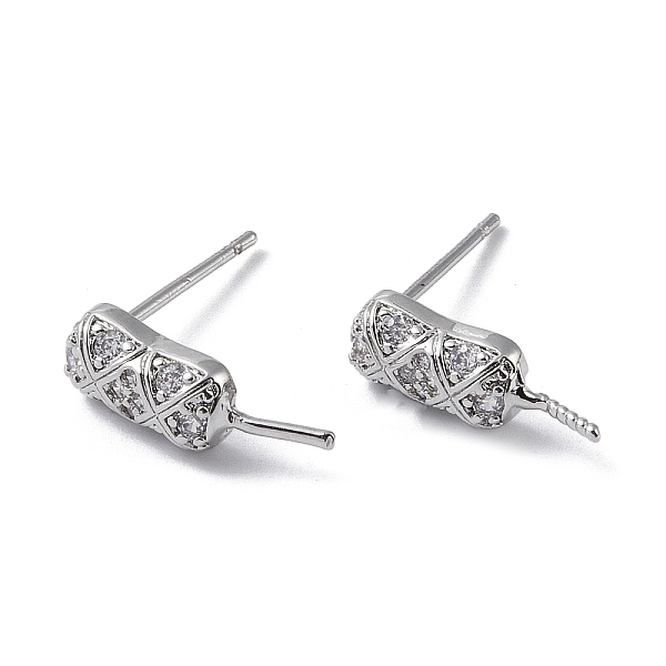 PandaHall Brass with Cubic Zirconia Rhombus Stud Earrings Findings, with 925 Sterling Silver Pins, Rectangle, Platinum, 13.5x4.5x3mm, Pin...
PandaHall Brass with Cubic Zirconia Rhombus Stud Earrings Findings, with 925 Sterling Silver Pins, Rectangle, Platinum, 13.5x4.5x3mm, Pin...