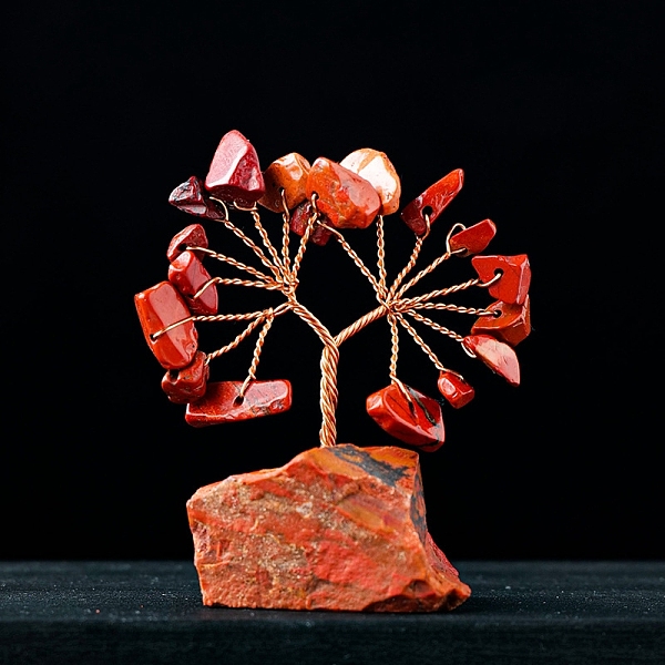 PandaHall Natural Red Jasper Chips Tree Decorations, Gemstone Base with Copper Wire Feng Shui Energy Stone Gift for Home Office Desktop...
PandaHall Natural Red Jasper Chips Tree Decorations, Gemstone Base with Copper Wire Feng Shui Energy Stone Gift for Home Office Desktop...