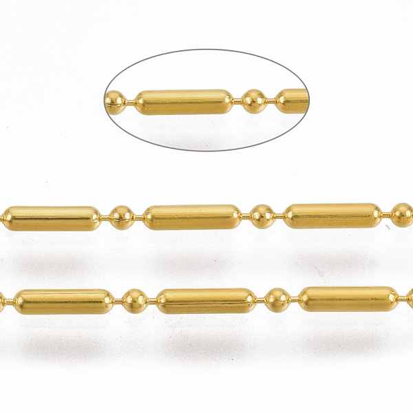 PandaHall Brass Ball Chains, Ball & Bar Chains, Long-Lasting Plated, Soldered, with Spool, Cadmium Free & Nickel Free & Lead Free, Golden...
PandaHall Brass Ball Chains, Ball & Bar Chains, Long-Lasting Plated, Soldered, with Spool, Cadmium Free & Nickel Free & Lead Free, Golden...