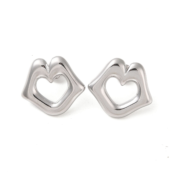 PandaHall Lip 304 Stainless Steel Stud Earrings for Women, Stainless Steel Color, 22x20mm 304 Stainless Steel Lip
PandaHall Lip 304 Stainless Steel Stud Earrings for Women, Stainless Steel Color, 22x20mm 304 Stainless Steel Lip
