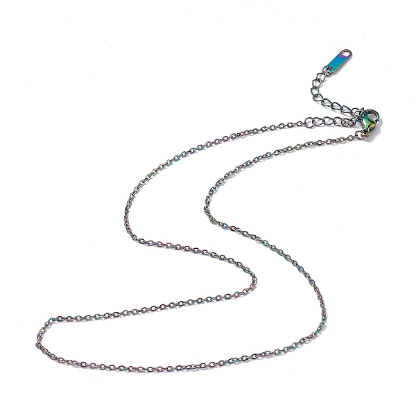 PandaHall Ion Plating(IP) 304 Stainless Steel Cable Chain Necklace for Men Women, Rainbow Color, 15.94 inch(40.5cm) 304 Stainless Steel
PandaHall Ion Plating(IP) 304 Stainless Steel Cable Chain Necklace for Men Women, Rainbow Color, 15.94 inch(40.5cm) 304 Stainless Steel