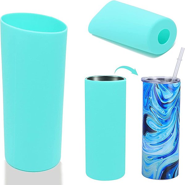 PandaHall Silicone Cup Sleeve, Sublimation Tumblers, Insulated Reusable Cup Sleeves, Column, Turquoise, 82x235mm, Inner Diameter: 79mm..., Green
PandaHall Silicone Cup Sleeve, Sublimation Tumblers, Insulated Reusable Cup Sleeves, Column, Turquoise, 82x235mm, Inner Diameter: 79mm..., Green