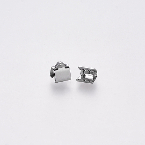PandaHall 304 Stainless Steel Ribbon Crimp Ends, Stainless Steel Color, 7x6mm, Hole: 1.5x2mm 304 Stainless Steel
PandaHall 304 Stainless Steel Ribbon Crimp Ends, Stainless Steel Color, 7x6mm, Hole: 1.5x2mm 304 Stainless Steel