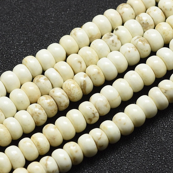PandaHall Natural Howlite Beads Strands, Dyed, Rondelle, 6x3.5mm, Hole: 0.5mm, about 108pcs/strand, 15.7 inch(40cm) Magnesite Rondelle Gold
PandaHall Natural Howlite Beads Strands, Dyed, Rondelle, 6x3.5mm, Hole: 0.5mm, about 108pcs/strand, 15.7 inch(40cm) Magnesite Rondelle Gold