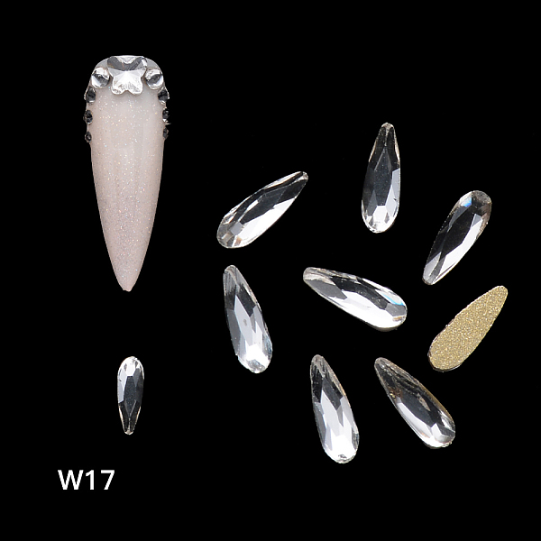 PandaHall Flat Back Glass Rhinestone Cabochons, Nail Art Decoration Accessories, Faceted, Teardrop, Crystal, 6x2x1mm, 20pcs/bag Glass..., Clear
PandaHall Flat Back Glass Rhinestone Cabochons, Nail Art Decoration Accessories, Faceted, Teardrop, Crystal, 6x2x1mm, 20pcs/bag Glass..., Clear