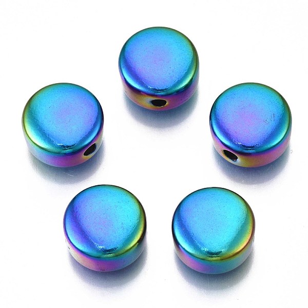 PandaHall Rack Plating Rainbow Color 304 Stainless Steel Beads, Cadmium Free & Nickel Free & Lead Free, Flat Round, 12x6mm, Hole: 2mm 304...
PandaHall Rack Plating Rainbow Color 304 Stainless Steel Beads, Cadmium Free & Nickel Free & Lead Free, Flat Round, 12x6mm, Hole: 2mm 304...