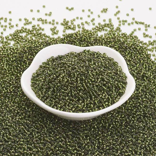 PandaHall TOHO Japanese Seed Beads, Round, (37) Silver Lined Olivine, 11/0, 2x1.5mm, Hole: 0.5mm, about 42000pcs/pound Glass Green
PandaHall TOHO Japanese Seed Beads, Round, (37) Silver Lined Olivine, 11/0, 2x1.5mm, Hole: 0.5mm, about 42000pcs/pound Glass Green