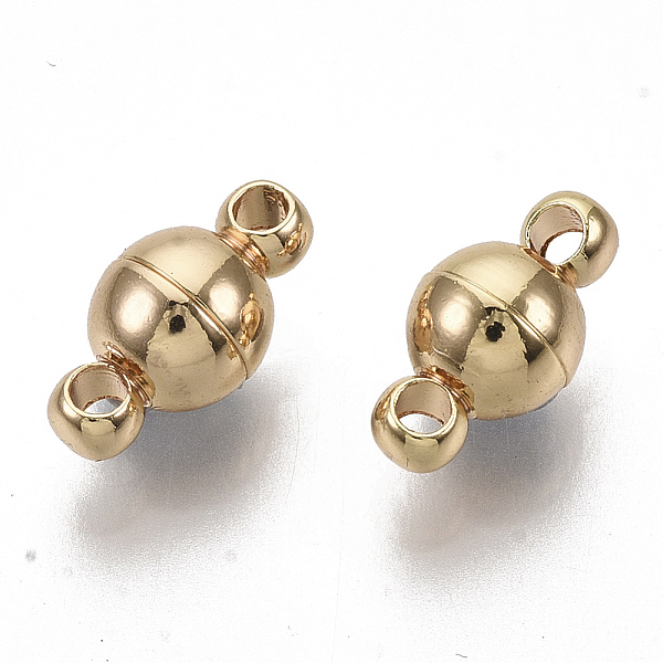 PandaHall Brass Magnetic Clasps, Nickel Free, Round, Real 18K Gold Plated, 11.5x6mm, Hole: 1.8mm Brass Round
PandaHall Brass Magnetic Clasps, Nickel Free, Round, Real 18K Gold Plated, 11.5x6mm, Hole: 1.8mm Brass Round