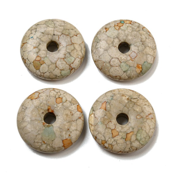 PandaHall Dyed Synthetic Turquoise Pendants, Donut Charms, Tan, 24.5~25x6.5~7mm, Hole: 4.5mm Synthetic Turquoise Donut Orange
PandaHall Dyed Synthetic Turquoise Pendants, Donut Charms, Tan, 24.5~25x6.5~7mm, Hole: 4.5mm Synthetic Turquoise Donut Orange