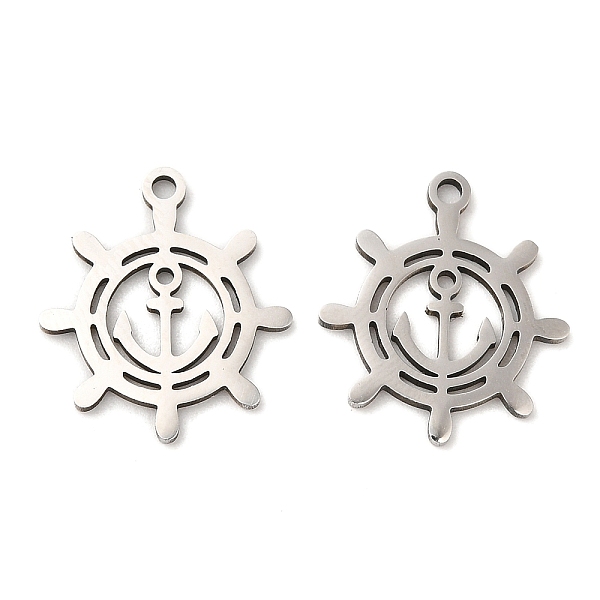 PandaHall 316L Surgical Stainless Steel Pendants, Laser Cut, Helm with Anchor Charm, Stainless Steel Color, 17x15x1mm, Hole: 1.4mm 316L...
PandaHall 316L Surgical Stainless Steel Pendants, Laser Cut, Helm with Anchor Charm, Stainless Steel Color, 17x15x1mm, Hole: 1.4mm 316L...