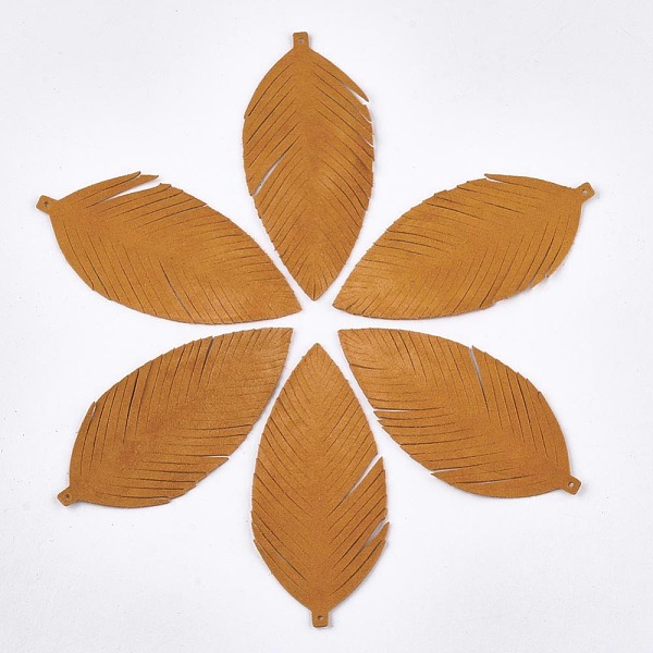 PandaHall Autumn Theme Eco-Friendly Sheepskin Leather Big Pendants, Leaf, Dark Orange, 97x45x1.5mm, Hole: 1.4mm Leather Leaf Orange
PandaHall Autumn Theme Eco-Friendly Sheepskin Leather Big Pendants, Leaf, Dark Orange, 97x45x1.5mm, Hole: 1.4mm Leather Leaf Orange