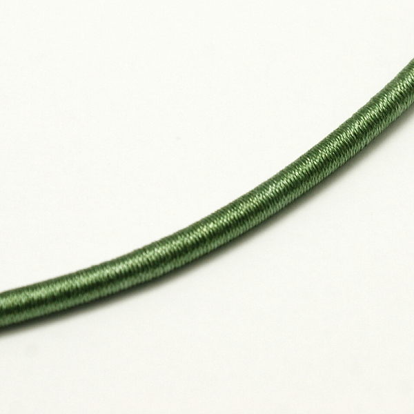 PandaHall Round Plastic Tube Cords, Covered with Silk Ribbon, Olive Drab, 450~480x3~3.5mm Plastic Green
PandaHall Round Plastic Tube Cords, Covered with Silk Ribbon, Olive Drab, 450~480x3~3.5mm Plastic Green