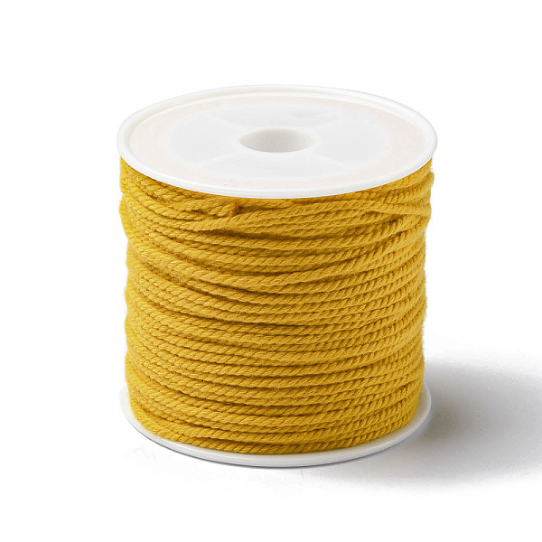 PandaHall Cotton Braid Thread, with Spool, Round, Goldenrod, 1.2mm, about 21.87 Yards(20m)/Roll Cotton Gold
PandaHall Cotton Braid Thread, with Spool, Round, Goldenrod, 1.2mm, about 21.87 Yards(20m)/Roll Cotton Gold