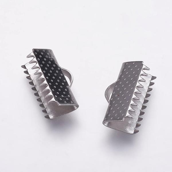 PandaHall 304 Stainless Steel Ribbon Crimp Ends, Rectangle, Stainless Steel Color, 9.5x15mm, Hole: 1.5x4mm 304 Stainless Steel
PandaHall 304 Stainless Steel Ribbon Crimp Ends, Rectangle, Stainless Steel Color, 9.5x15mm, Hole: 1.5x4mm 304 Stainless Steel