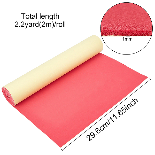 PandaHall Adhesive EVA Foam Sheets, For Art Supplies, Paper Scrapbooking, Cosplay, Halloween, Foamie Crafts, Red, 296x1mm, about 2m/roll...
PandaHall Adhesive EVA Foam Sheets, For Art Supplies, Paper Scrapbooking, Cosplay, Halloween, Foamie Crafts, Red, 296x1mm, about 2m/roll...