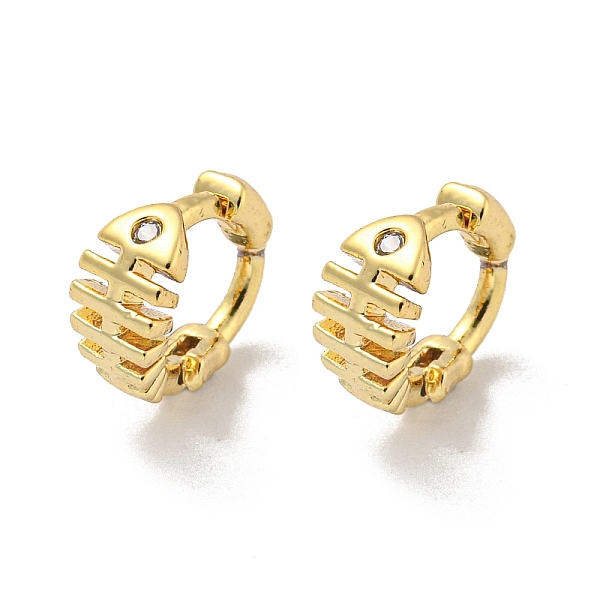 PandaHall Brass Micro Pave Cubic Zirconia Hoop Earring, Real 18K Gold Plated, Fish, 8x4mm Brass Fish
PandaHall Brass Micro Pave Cubic Zirconia Hoop Earring, Real 18K Gold Plated, Fish, 8x4mm Brass Fish