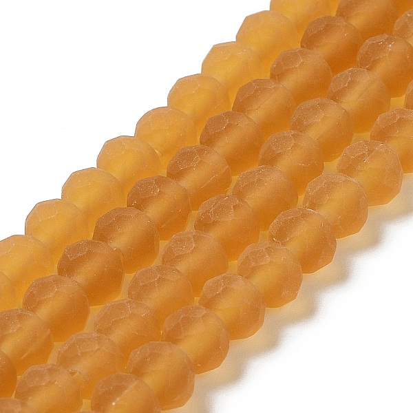 PandaHall Transparent Glass Beads Strands, Faceted, Frosted, Rondelle, Goldenrod, 4mm, Hole: 1mm Glass Rondelle Gold
PandaHall Transparent Glass Beads Strands, Faceted, Frosted, Rondelle, Goldenrod, 4mm, Hole: 1mm Glass Rondelle Gold
