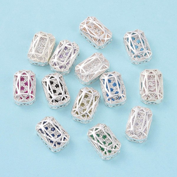 PandaHall Eco-friendly Brass Micro Pave Cubic Zirconia Multi-strand Links, Rack Plating, Cadmium Free & Lead Free, Rectangle Octagon, Silver..., Multicolor
PandaHall Eco-friendly Brass Micro Pave Cubic Zirconia Multi-strand Links, Rack Plating, Cadmium Free & Lead Free, Rectangle Octagon, Silver..., Multicolor