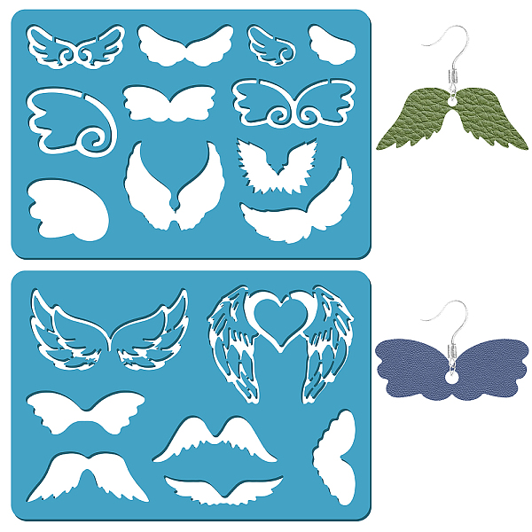 PandaHall Acrylic Earring Handwork Template, Card Leather Cutting Stencils, Deep Sky Blue, Wing Pattern, 130x90x2mm, 2pcs/set Acrylic Wing
PandaHall Acrylic Earring Handwork Template, Card Leather Cutting Stencils, Deep Sky Blue, Wing Pattern, 130x90x2mm, 2pcs/set Acrylic Wing