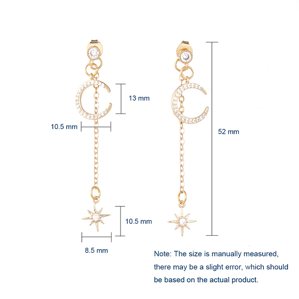 PandaHall Brass Cubic Zirconia Dangle Earrings, with Brass Micro Pave Cubic Zirconia Stud Earring Findings, Brass Cable Chains, Plastic &...
PandaHall Brass Cubic Zirconia Dangle Earrings, with Brass Micro Pave Cubic Zirconia Stud Earring Findings, Brass Cable Chains, Plastic &...