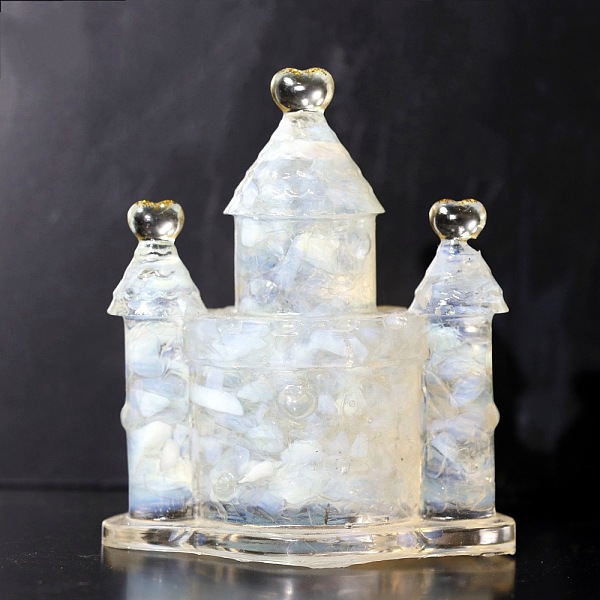 PandaHall Resin Craft Display Decorations, with Opalite Chip, Glittered Castle Figurine, for Home Feng Shui Ornament, 75x65x30mm Opalite...
PandaHall Resin Craft Display Decorations, with Opalite Chip, Glittered Castle Figurine, for Home Feng Shui Ornament, 75x65x30mm Opalite...