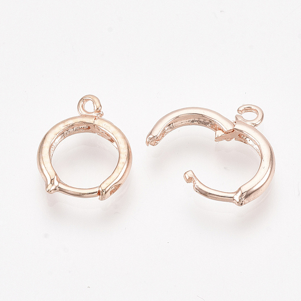 PandaHall Brass Huggie Hoop Earring Findings, Rose Gold, pin: 0.8mm, 14x12mm, Hole: 2mm Brass
PandaHall Brass Huggie Hoop Earring Findings, Rose Gold, pin: 0.8mm, 14x12mm, Hole: 2mm Brass