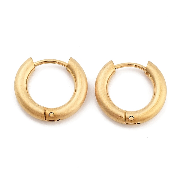 PandaHall Ion Plating(IP) Frosted 304 Stainless Steel Huggie Hoop Earrings for Women, with 316 Stainless Steel Pins, Golden, 3x14.5~15.5mm...
PandaHall Ion Plating(IP) Frosted 304 Stainless Steel Huggie Hoop Earrings for Women, with 316 Stainless Steel Pins, Golden, 3x14.5~15.5mm...