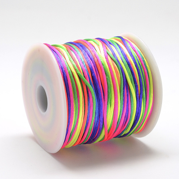 PandaHall Nylon Thread, Rattail Satin Cord, Colorful, about 1mm, about 76.55 yards(70m)/roll Nylon
PandaHall Nylon Thread, Rattail Satin Cord, Colorful, about 1mm, about 76.55 yards(70m)/roll Nylon