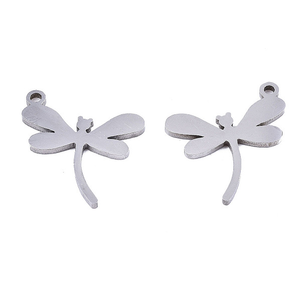 PandaHall 201 Stainless Steel Charms, Laser Cut, Dragonfly, Stainless Steel Color, 12.5x13.5x1mm, Hole: 1.4mm 201 Stainless Steel Dragonfly
PandaHall 201 Stainless Steel Charms, Laser Cut, Dragonfly, Stainless Steel Color, 12.5x13.5x1mm, Hole: 1.4mm 201 Stainless Steel Dragonfly