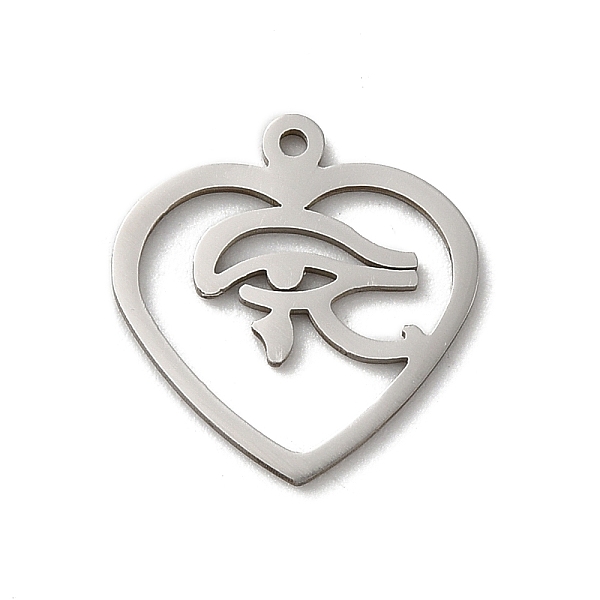 PandaHall 201 Stainless Steel Pendants, Laser Cut, Stainless Steel Color, Heart Charm, Eye, 15x14x1mm, Hole: 1mm 201 Stainless Steel Eye
PandaHall 201 Stainless Steel Pendants, Laser Cut, Stainless Steel Color, Heart Charm, Eye, 15x14x1mm, Hole: 1mm 201 Stainless Steel Eye