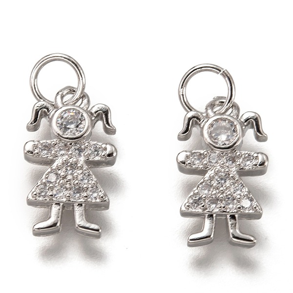 PandaHall Brass Micro Pave Clear Cubic Zirconia Charms, Cadmium Free & Lead Free, Long-Lasting Plated, Girl, Platinum, 14x8x2.5mm, Hole: 3mm...
PandaHall Brass Micro Pave Clear Cubic Zirconia Charms, Cadmium Free & Lead Free, Long-Lasting Plated, Girl, Platinum, 14x8x2.5mm, Hole: 3mm...