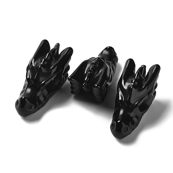 PandaHall Natural Obsidian Healing Dragon Head Figurines, Reiki Energy Stone Display Decorations, for Home Feng Shui Ornament...
PandaHall Natural Obsidian Healing Dragon Head Figurines, Reiki Energy Stone Display Decorations, for Home Feng Shui Ornament...