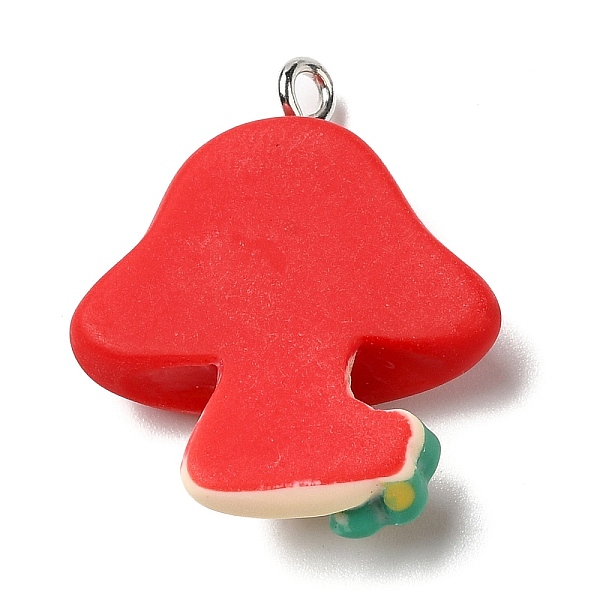 PandaHall Autumn Theme Opaque Resin Pendants, with Platinum Plated Iron Loops, Mushroom, 26x22x7.3mm, Hole: 2mm Iron+Resin Mushroom
PandaHall Autumn Theme Opaque Resin Pendants, with Platinum Plated Iron Loops, Mushroom, 26x22x7.3mm, Hole: 2mm Iron+Resin Mushroom