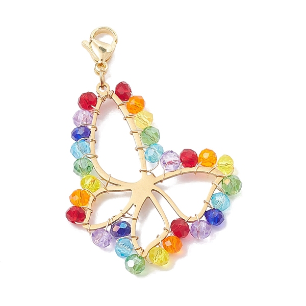 PandaHall Stainless Steel Glass Pendant Decorations, Butterfly, Golden, 57mm Glass Butterfly
PandaHall Stainless Steel Glass Pendant Decorations, Butterfly, Golden, 57mm Glass Butterfly