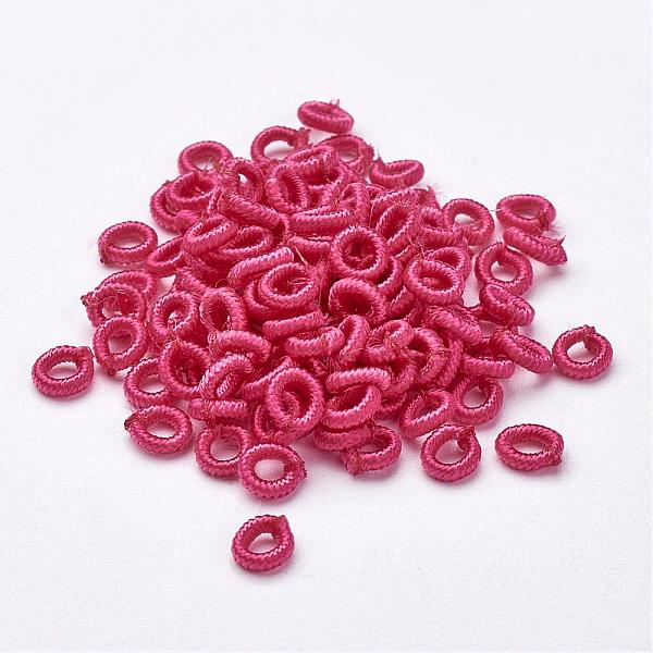 PandaHall Polyester Weave Beads, Ring, Pale Violet Red, 6x2mm, Hole: 3mm, about 200pcs/bag Polyester Ring Pink
PandaHall Polyester Weave Beads, Ring, Pale Violet Red, 6x2mm, Hole: 3mm, about 200pcs/bag Polyester Ring Pink