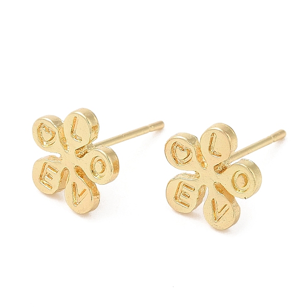 PandaHall Flower with Word Love Alloy Stud Earrings for Women, with 304 Stainless Steel Steel Pin, Cadmium Free & Lead Free, Light Gold...
PandaHall Flower with Word Love Alloy Stud Earrings for Women, with 304 Stainless Steel Steel Pin, Cadmium Free & Lead Free, Light Gold...
